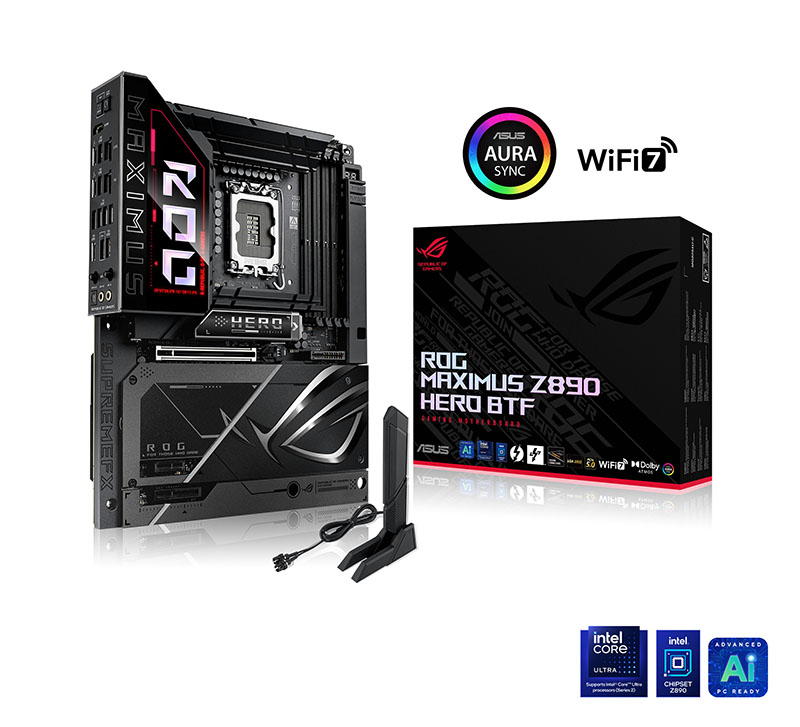 ASUS ROG MAXIMUS Z890 HERO BTF Z890 LGA 1851 ATX motherboard